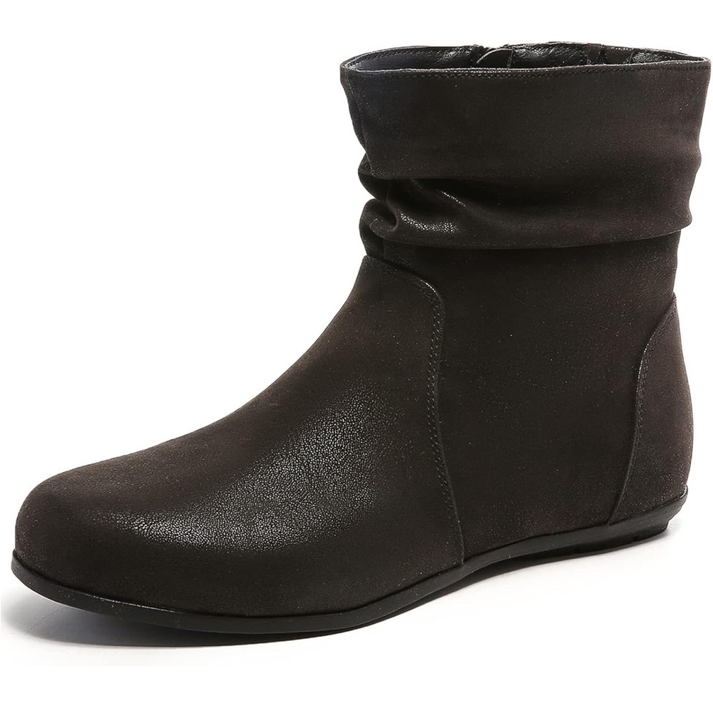 Luoika Wide Width Ankle Booties Flat Heel Classic 10.5W / 560